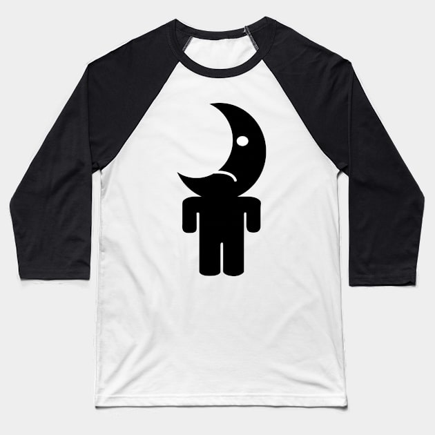 Moon People Baseball T-Shirt by nickmanville94